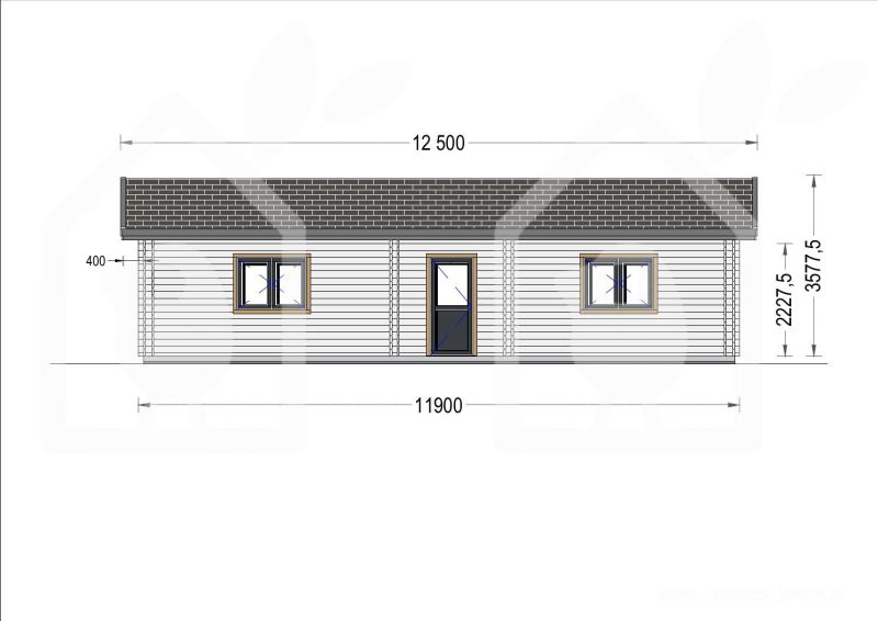 DrevoaStavby.cz | Montovaná dřevěná chata Anica Pineca.cz DrevoaStavby.cz | Montovaná dřevěná chata Anica Pineca.cz