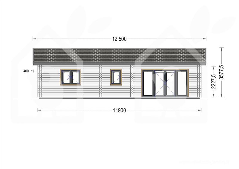DrevoaStavby.cz | Montovaná dřevěná chata Anica Pineca.cz DrevoaStavby.cz | Montovaná dřevěná chata Anica Pineca.cz
