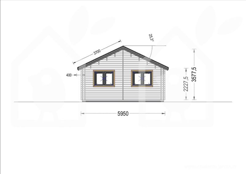 DrevoaStavby.cz | Montovaná dřevěná chata Anica Pineca.cz DrevoaStavby.cz | Montovaná dřevěná chata Anica Pineca.cz